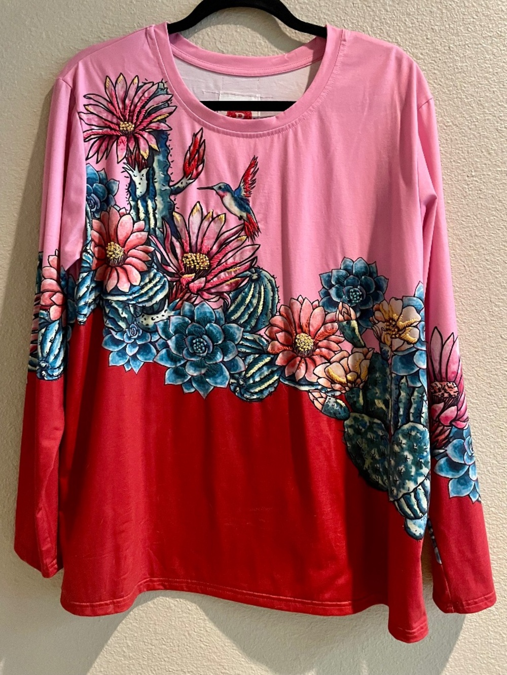 Nector Rooter Hummingbird Top by Double D Ranch, Size L